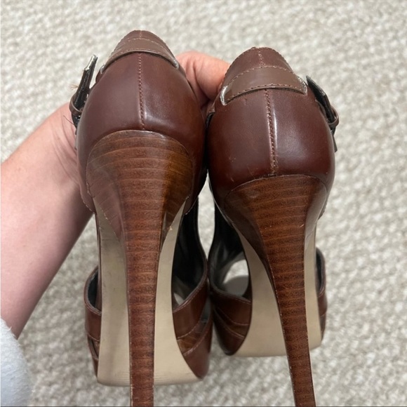 Guess Brown Size 8 Peeptoe Stilettos 2/$30 - Last chance - will be donated - Picture 4 of 5